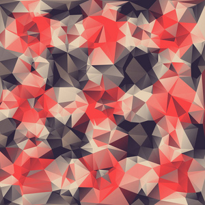矢量中几何形状的抽象彩色马赛克图案。 创意技术背景