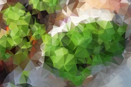 矢量中几何形状的抽象彩色马赛克图案。 数字背景