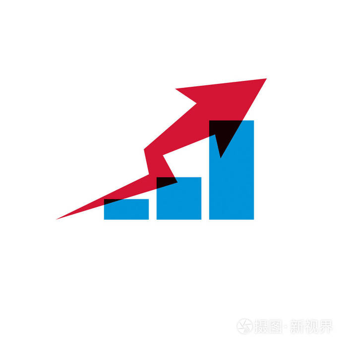 矢量提升箭头图形设计元素.