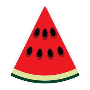 平面设计图标的西瓜