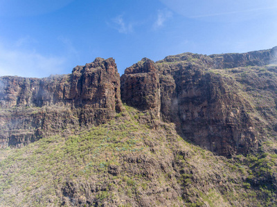 硫化岛的山地场景。