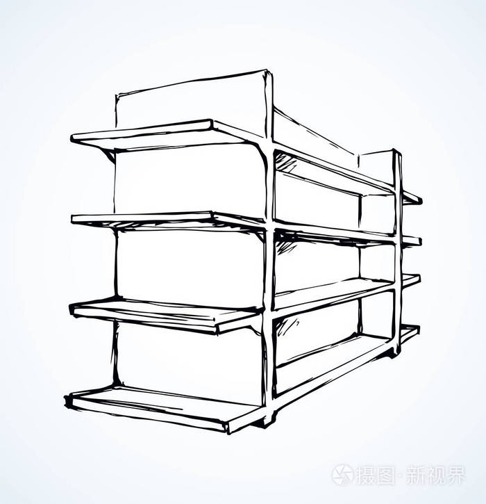 商店货架.矢量绘图插画-正版商用图片110oa0-摄图新视界