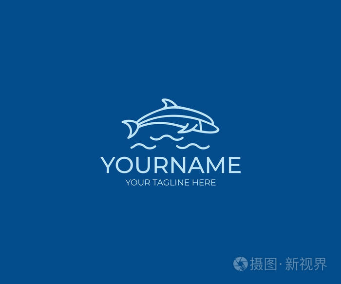 鱼类矢量设计. 动物插图