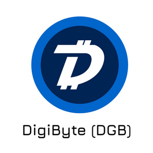 Digibyte Dgb。矢量插图密码币 i