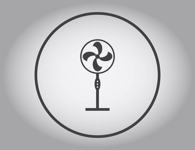 空气呼吸器或风扇符号.矢量图照片