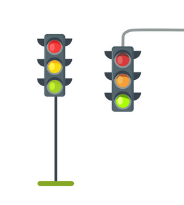 红绿灯卡通图片