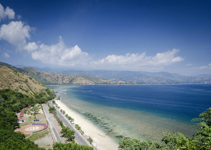 东帝汶附近的海岸和海滩景观