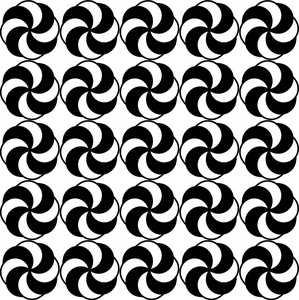 黑白重复几何圆图案照片