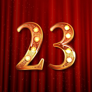 初夏时光设计字体庆祝23周年纪念日照片
