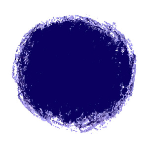 白色背景上的紫色蜡笔涂鸦纹理污点