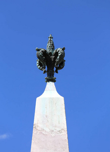 花百合的纪念碑在医院佛罗伦萨城市的象征