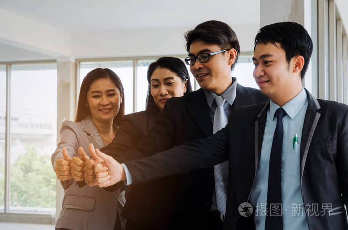 就像在办公室里签名一样成功支持会议伙伴团队合作社区联系理念选择性