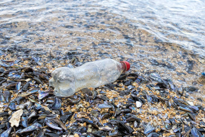 海洋中的塑料污染(环境概念)选择性聚焦