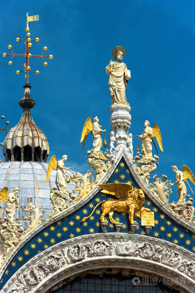 意大利威尼斯圣马克大教堂顶部