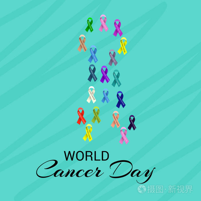 世界癌症日背景的矢量插图.插画-正版商用图片111t40-摄图新视界