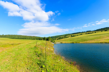 斯洛伐克高塔特拉斯美丽的山湖风景