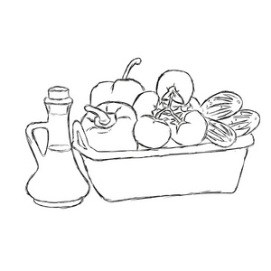 一篮蔬菜简笔画 可爱图片