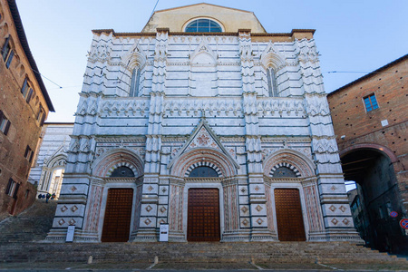 锡耶纳大教堂天视图，托斯卡纳意大利