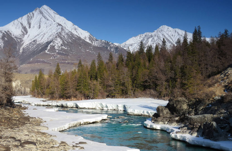 阿尔泰山的阿尔古特山河