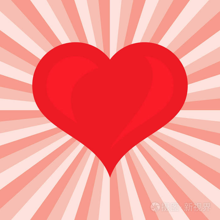 大红心情人节浪漫爱情的象征