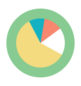 饼图彩色矢量图标