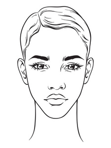 抽烟女图短发图片-抽烟女图短发素材-抽烟女图短发插画-摄图新视界