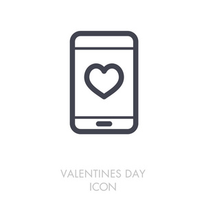 心脏智能手机图标, 浪漫的电话呼叫