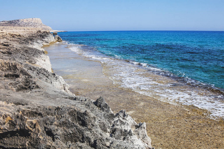 地中海景观。卡沃希腊，塞浦路斯