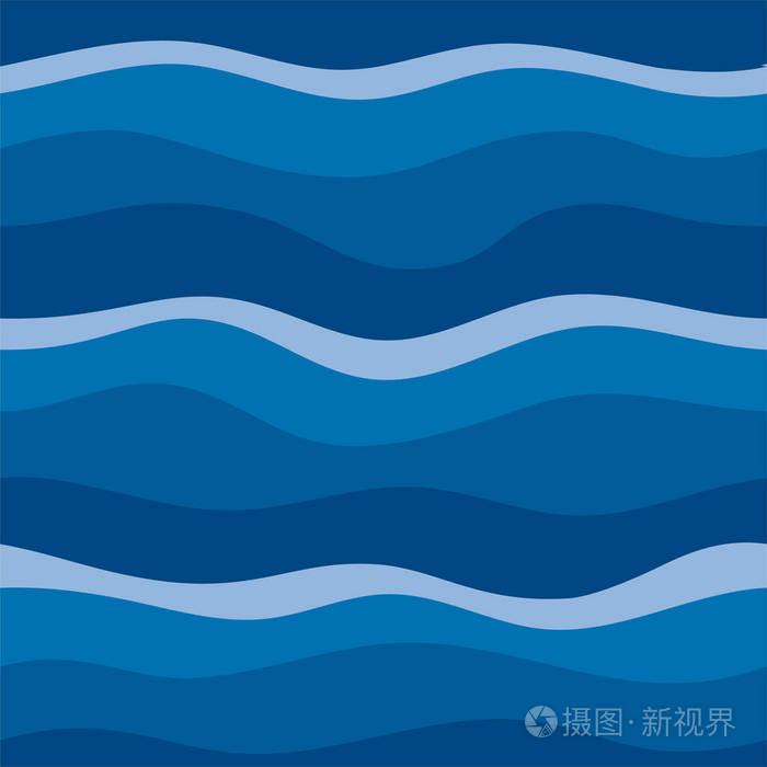 水波浪抽象设计
