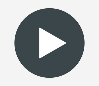 白色的播放按钮图标图片