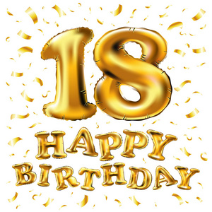 3d 插图阿拉伯数字 18, 十八, 从白菊花的白色花, 是金色数字三十八