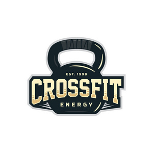 现代矢量职业标志 crossfit