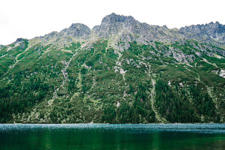 高山湖海眼睛在夏天