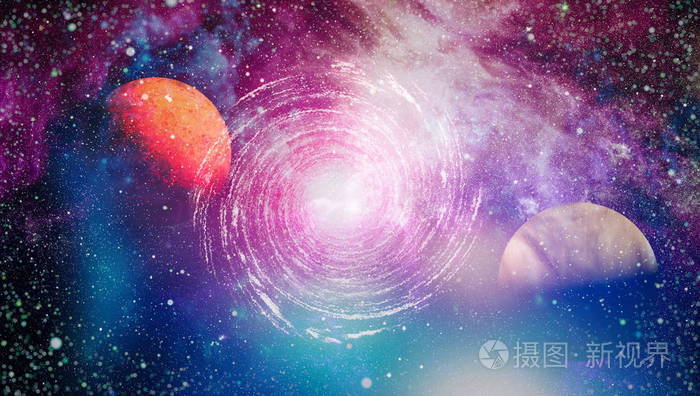 恒星场在遥远的地球上许多光年由美国宇航局提供的这幅图像的元素