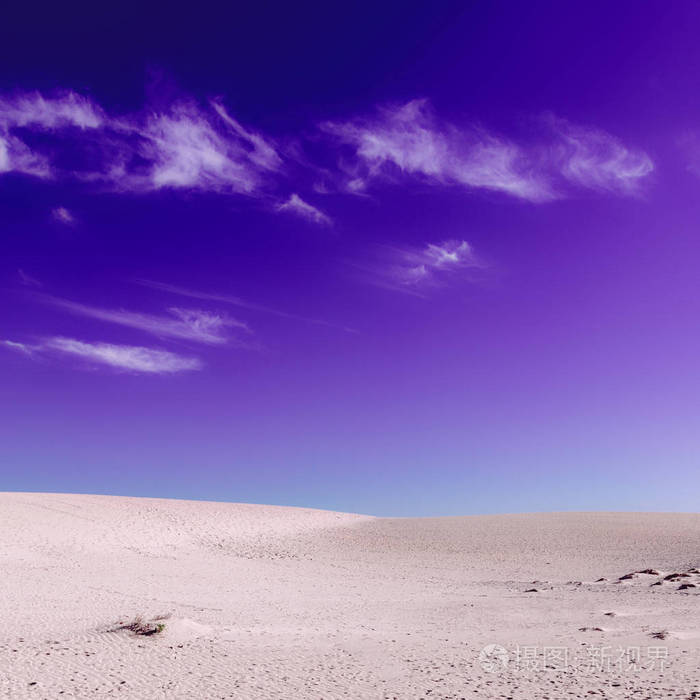 沙漠加那利群岛最小的紫色时尚情调