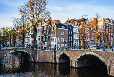 荷兰阿姆斯特丹运河大桥