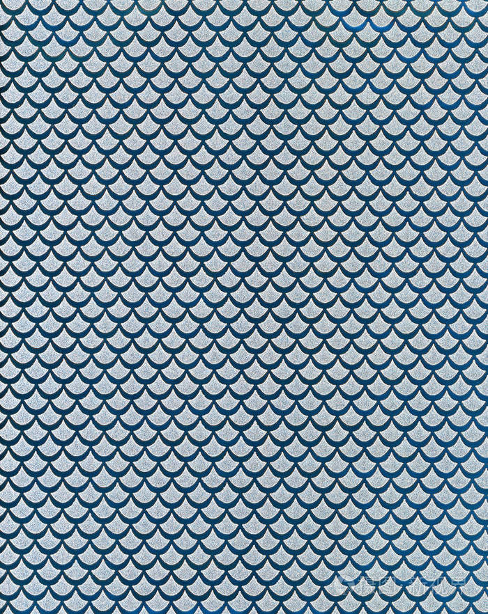 背景或壁纸或包装用闪光的鱼皮图案照片-正版商用图片