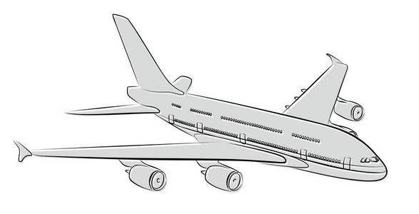 大型客机图片-大型客机素材-大型客机插画-摄图新视界