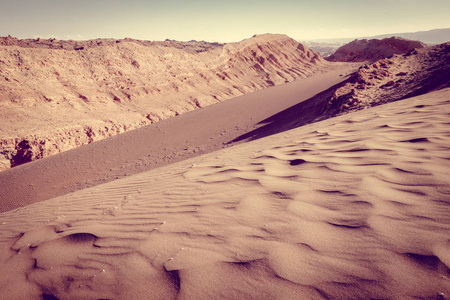 Valle de la Luna，圣佩德罗德阿塔卡马，智利沙丘