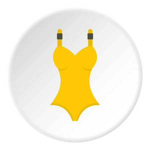 黄色泳衣图标圆圈