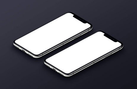 两种视角智能手机,如iphonex模型正面lyi照片