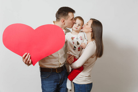 爸爸, 妈妈, 小孩儿子亲子,家庭,父母和子女概念照片