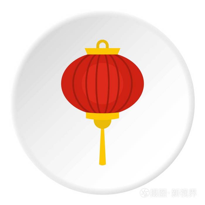 中国红灯笼图标圈
