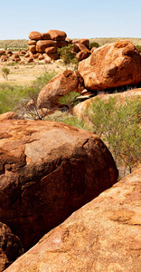 澳大利亚北部地区魔鬼大理石的岩石