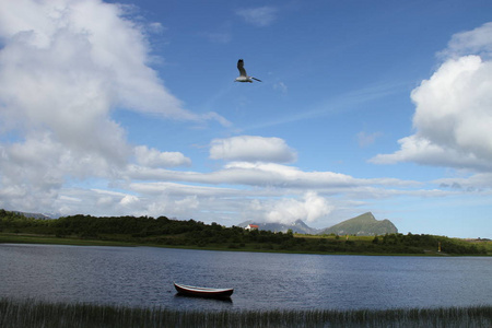 挪威半岛湖泊和峡湾