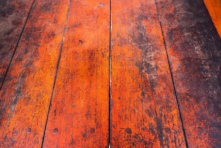 木板棕色纹理背景。 木制的古董开裂家具，风化的白色古董剥落墙纸