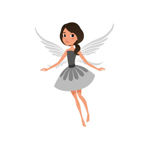 穿奇装异服的可爱女孩.神秘的生物与神奇的翅膀.童话人物.