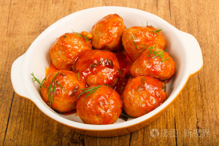 番茄酱的肉丸