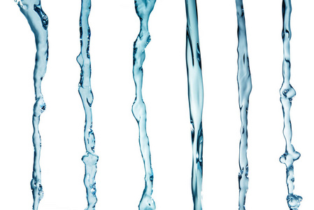 白底水溅拼贴画照片