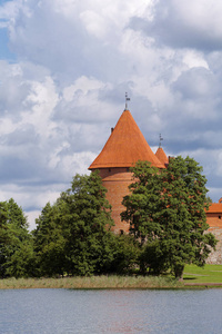 维尔纽斯附近的特拉凯城堡塔